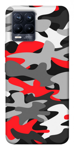 Чехол itsPrint Красно-серый камуфляж для Realme 8