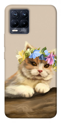 Чехол itsPrint Cat in flowers для Realme 8