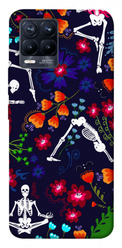 Чехол itsPrint Yoga skeletons для Realme 8