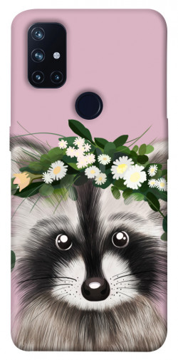 Чехол itsPrint Raccoon in flowers для OnePlus Nord N10 5G