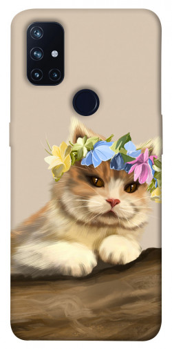 Чехол itsPrint Cat in flowers для OnePlus Nord N10 5G