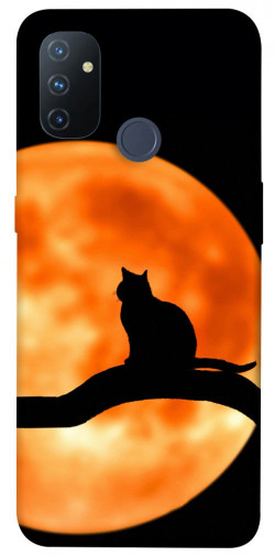 Чехол itsPrint Кот на фоне луны для OnePlus Nord N100