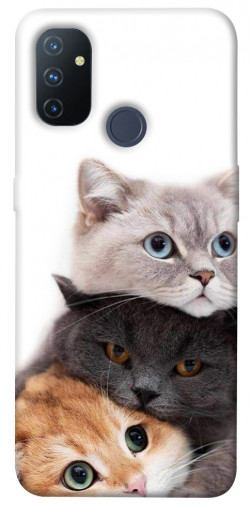 Чехол itsPrint Три кота для OnePlus Nord N100