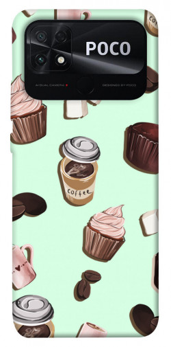 Чехол itsPrint Coffee and sweets для Xiaomi Poco C40
