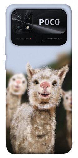 Чехол itsPrint Funny llamas для Xiaomi Poco C40