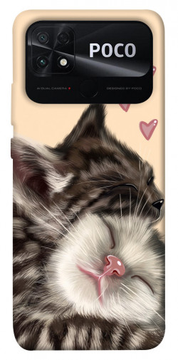 Чехол itsPrint Cats love для Xiaomi Poco C40