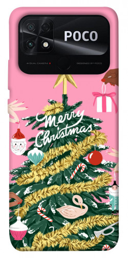 Чехол itsPrint Праздничная елка для Xiaomi Poco C40
