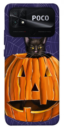 Чехол itsPrint Cat and pumpkin для Xiaomi Poco C40