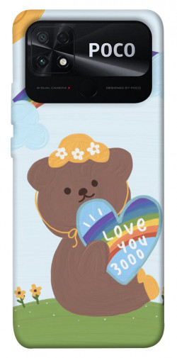 Чохол itsPrint Ведмедик із серцем для Xiaomi Poco C40