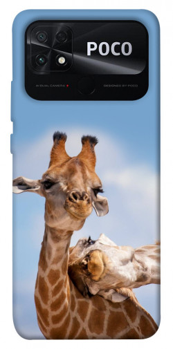 Чехол itsPrint Милые жирафы для Xiaomi Poco C40