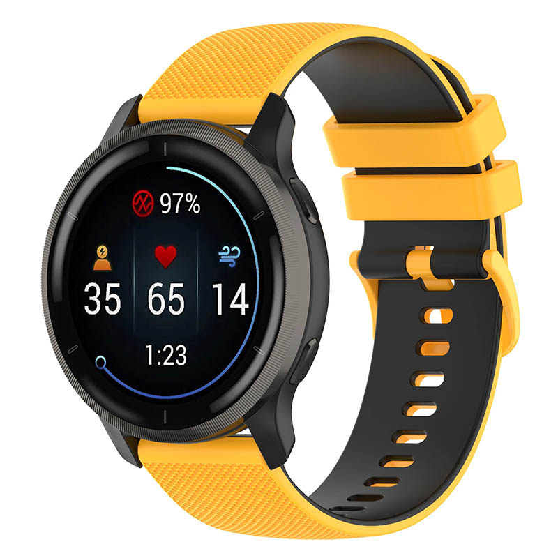 Ремінець Ribby для Smart Watch 20mm, Yellow, Силікон (TPU), купити оптом з доставкою