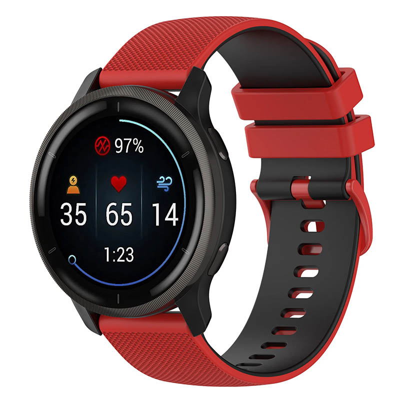 Ремінець Ribby для Smart Watch 22mm, Red, Силікон (TPU), купити оптом з доставкою