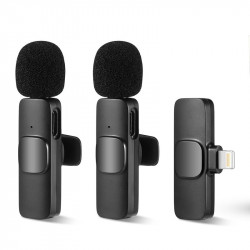 Уценка Микрофон петличный для телефона K9 Bluetooth 3in1 Lightning
