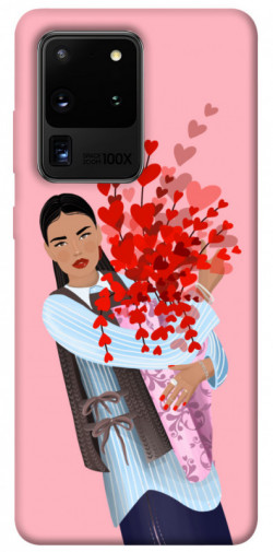 Чехол itsPrint Девушка с цветами для Samsung Galaxy S20 Ultra