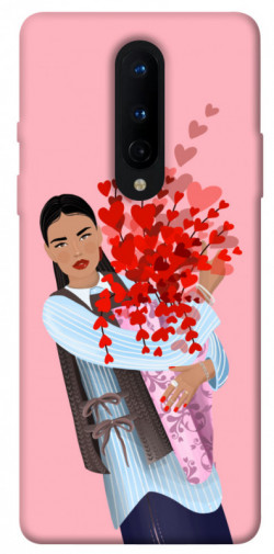 Чехол itsPrint Девушка с цветами для OnePlus 8