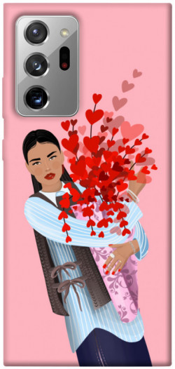 Чехол itsPrint Девушка с цветами для Samsung Galaxy Note 20 Ultra