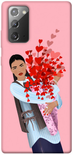 Чехол itsPrint Девушка с цветами для Samsung Galaxy Note 20