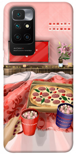 Чехол itsPrint Пицца на двоих для Xiaomi Redmi 10