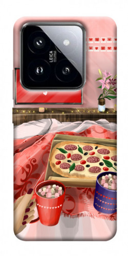 Чехол itsPrint Пицца на двоих для Xiaomi 14 Pro