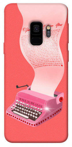 Чехол itsPrint Розовая печатная машинка для Samsung Galaxy S9