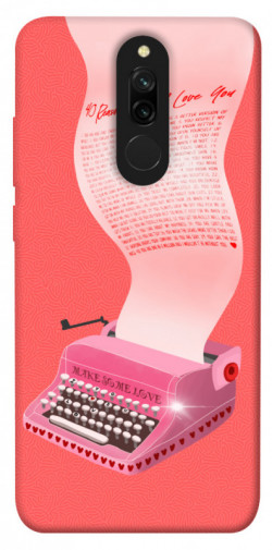 Чохол itsPrint Рожева друкарська машинка для Xiaomi Redmi 8