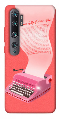 Чехол itsPrint Розовая печатная машинка для Xiaomi Mi Note 10 / Note 10 Pro / Mi CC9 Pro