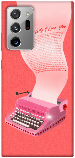 Чехол itsPrint Розовая печатная машинка для Samsung Galaxy Note 20 Ultra