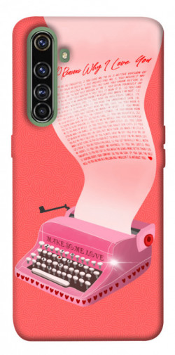 Чехол itsPrint Розовая печатная машинка для Realme X50 Pro