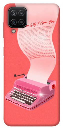 Чохол itsPrint Рожева друкарська машинка для Samsung Galaxy A12