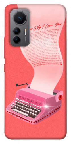 Чехол itsPrint Розовая печатная машинка для Xiaomi 12 Lite