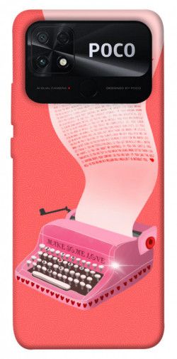 Чохол itsPrint Рожева друкарська машинка для Xiaomi Poco C40