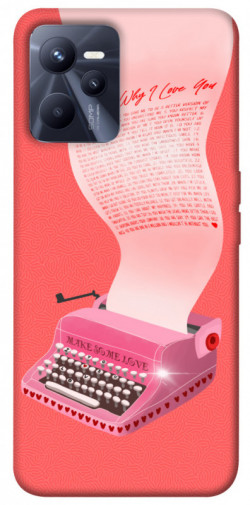 Чохол itsPrint Рожева друкарська машинка для Realme C35