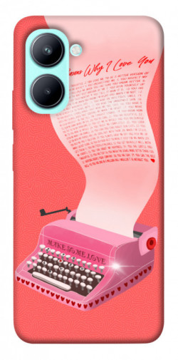 Чохол itsPrint Рожева друкарська машинка для Realme C33