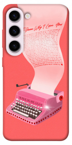 Чехол itsPrint Розовая печатная машинка для Samsung Galaxy S23+