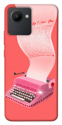Чохол itsPrint Рожева друкарська машинка для Realme C30