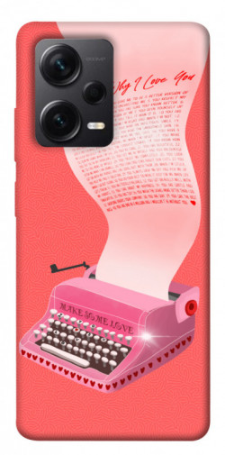 Чохол itsPrint Рожева друкарська машинка для Xiaomi Redmi Note 12 Pro+ 5G