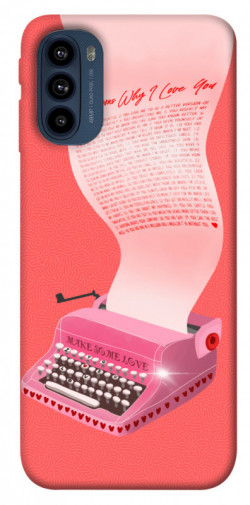 Чехол itsPrint Розовая печатная машинка для Motorola Moto G41