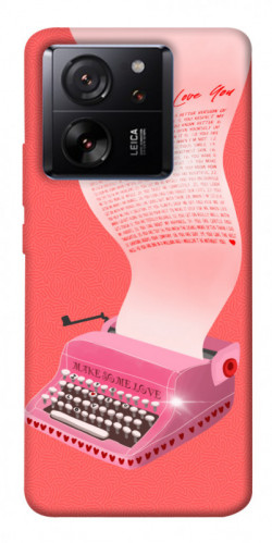 Чехол itsPrint Розовая печатная машинка для Xiaomi 13T