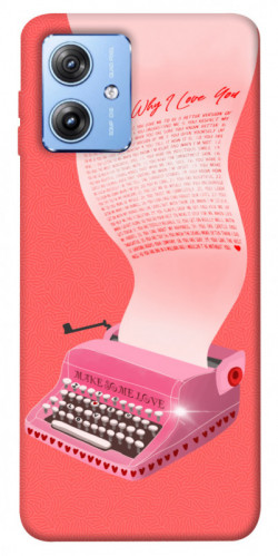 Чехол itsPrint Розовая печатная машинка для Motorola Moto G84