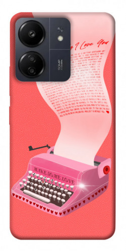 Чехол itsPrint Розовая печатная машинка для Xiaomi Redmi 13C