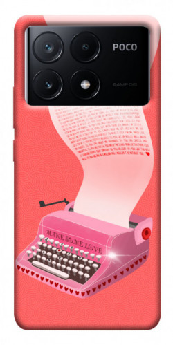 Чехол itsPrint Розовая печатная машинка для Xiaomi Poco X6