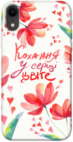 Чехол itsPrint Кохання у серці цвіте для Apple iPhone XR (6.1")