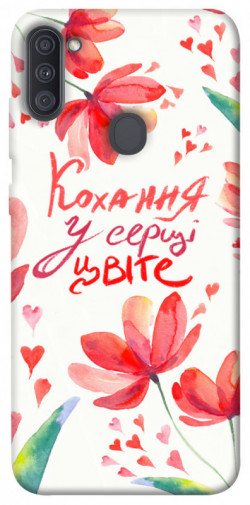 Чехол itsPrint Кохання у серці цвіте для Samsung Galaxy A11