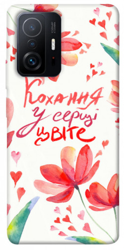 Чехол itsPrint Кохання у серці цвіте для Xiaomi 11T / 11T Pro
