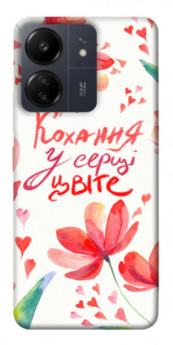 Чехол itsPrint Кохання у серці цвіте для Xiaomi Redmi 13C