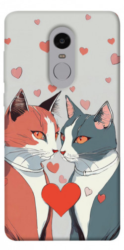Чехол itsPrint Коты и сердце для Xiaomi Redmi Note 4X / Note 4 (Snapdragon)
