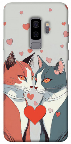 Чехол itsPrint Коты и сердце для Samsung Galaxy S9+