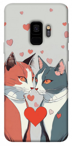 Чехол itsPrint Коты и сердце для Samsung Galaxy S9