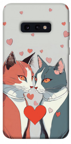 Чехол itsPrint Коты и сердце для Samsung Galaxy S10e