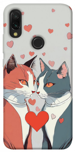 Чехол itsPrint Коты и сердце для Xiaomi Redmi 7